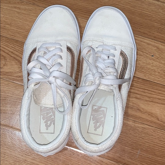 EUC off white and pink Vans old skool - Picture 2 of 5